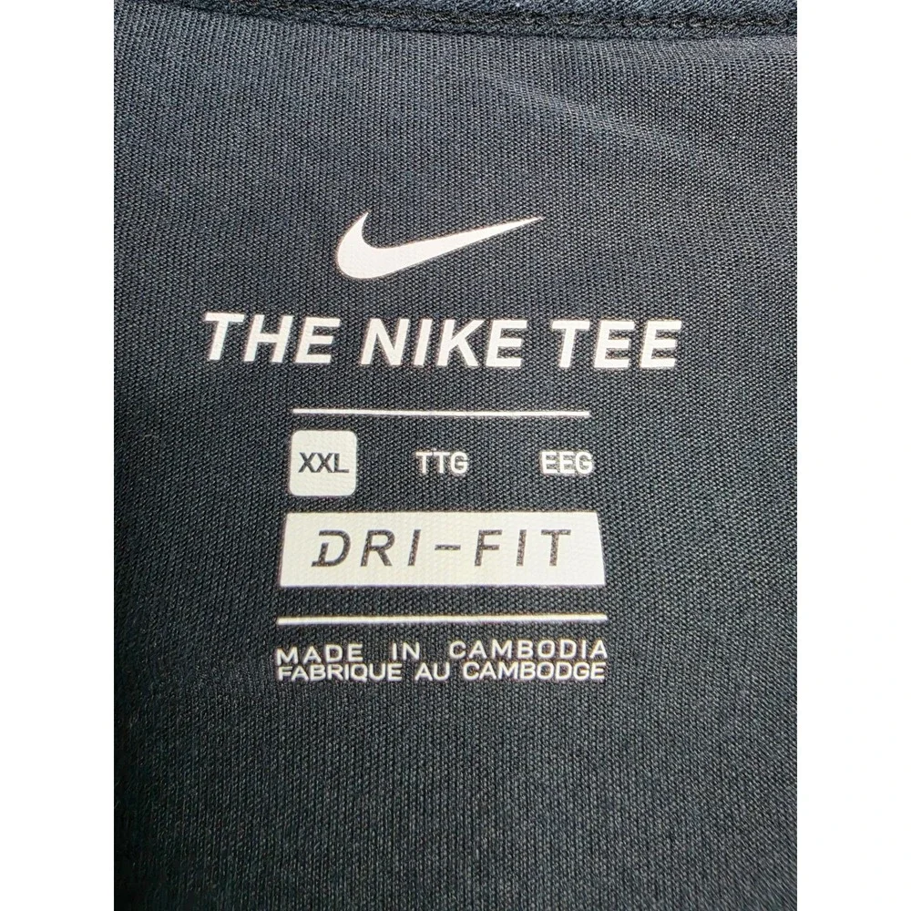 Nike Dri-Fit Basketball T-Shirt Men's 2XL Black KD Graphic Short Sleeve Active
